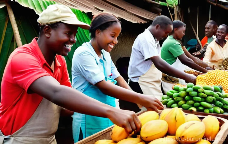 부룬디 여행 팁 - **"A dynamic and vibrant scene of the Royal Drummers of Burundi performing. Drummers, wearing tradit...
