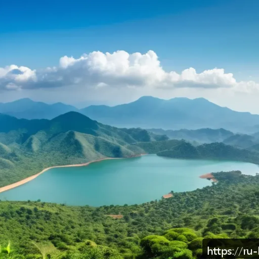 부룬디에서 가능한 액티비티 - A breathtaking panoramic view of Burundi’s mountainous landscape during the dry season, showcasing l...